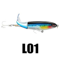 Plopper Action 1Pc Bass Fishing Lure Topwater Rotating Tail-SeaKnight Official Store-L01 1PC-13g 90mm-Bargain Bait Box