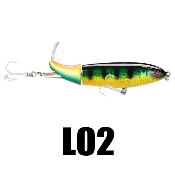Plopper Action 1Pc Bass Fishing Lure Topwater Rotating Tail – Bargain Bait  Box
