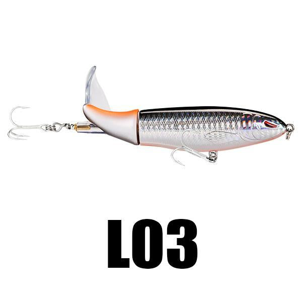 Plopper Action 1Pc Bass Fishing Lure Topwater Rotating Tail-SeaKnight Official Store-L03 1PC-13g 90mm-Bargain Bait Box