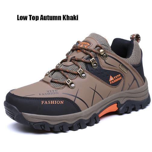 Plus Size 39-45 46 47 Brand Hiking Shoes Men Spring Hiking Boots Mountain-beipuwolf Official Store-17 low top brown-6.5-Bargain Bait Box