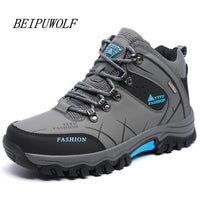 Plus Size 39-45 46 47 Brand Hiking Shoes Men Spring Hiking Boots Mountain-beipuwolf Official Store-18 high top brown-6.5-Bargain Bait Box