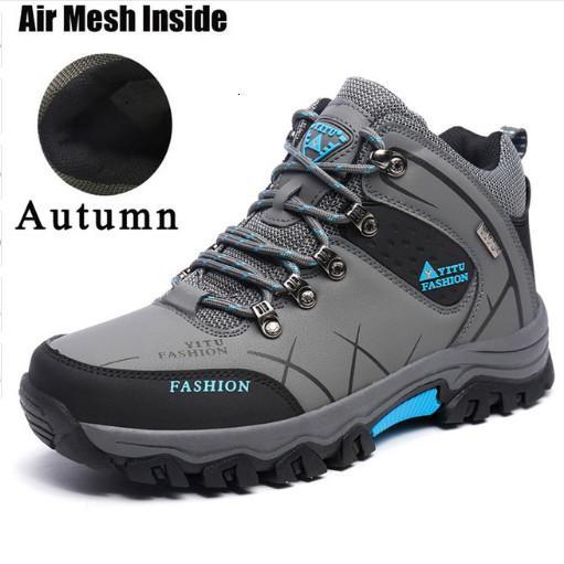 Plus Size 39-45 46 47 Brand Hiking Shoes Men Spring Hiking Boots Mountain-beipuwolf Official Store-18 high top grey-6.5-Bargain Bait Box