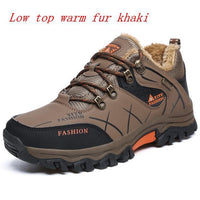 Plus Size 39-45 46 47 Brand Hiking Shoes Men Spring Hiking Boots Mountain-beipuwolf Official Store-27 low top brown-6.5-Bargain Bait Box