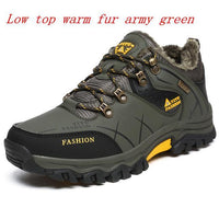 Plus Size 39-45 46 47 Brand Hiking Shoes Men Spring Hiking Boots Mountain-beipuwolf Official Store-27 low top green-6.5-Bargain Bait Box