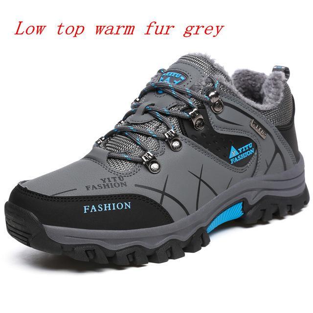 Plus Size 39-45 46 47 Brand Hiking Shoes Men Spring Hiking Boots Mountain-beipuwolf Official Store-27 low top grey-6.5-Bargain Bait Box
