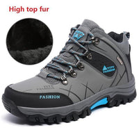 Plus Size 39-45 46 47 Brand Hiking Shoes Men Spring Hiking Boots Mountain-beipuwolf Official Store-28 high top grey-6.5-Bargain Bait Box