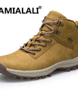 Plus Size 46 Hiking Shoes Men Winter Warm Shoes High Top Boots Mountain Climbing-Go Aheard Store-CAMEL-7-Bargain Bait Box