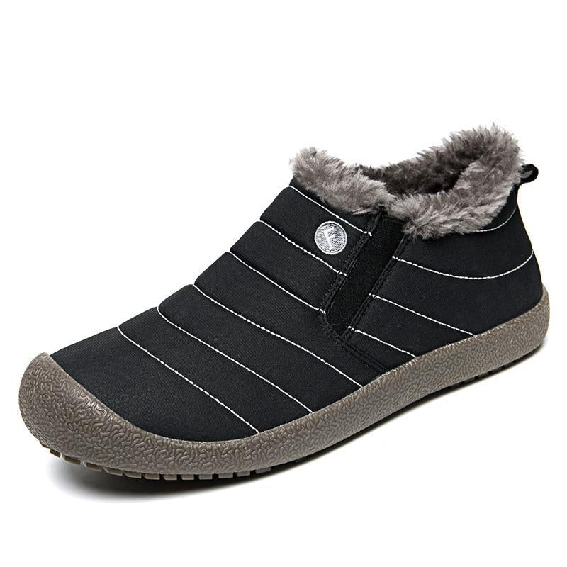 Plus Size Eu 47 48 Men Women Lovers Outdoor Hiking Shoes Winter Plus Cotton Warm-BP Outdoor Sneakers Store-BLACK low-4.5-Bargain Bait Box