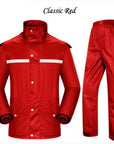 Plus Size Men Women Motorcycle Rain Coat Pants Suits Waterproof Raincoat Fishing-Rain Suits-Bargain Bait Box-Plus size Raincoats1-M-Bargain Bait Box
