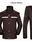Plus Size Men Women Motorcycle Rain Coat Pants Suits Waterproof Raincoat Fishing-Rain Suits-Bargain Bait Box-Plus size Raincoats3-M-Bargain Bait Box