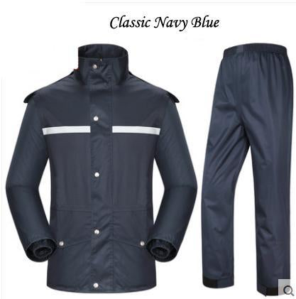 Plus Size Men Women Motorcycle Rain Coat Pants Suits Waterproof Raincoat Fishing-Rain Suits-Bargain Bait Box-Plus size Raincoats4-M-Bargain Bait Box