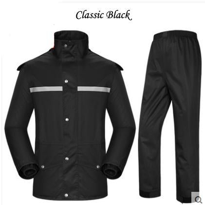Plus Size Men Women Motorcycle Rain Coat Pants Suits Waterproof Raincoat Fishing-Rain Suits-Bargain Bait Box-Plus size Raincoats5-M-Bargain Bait Box