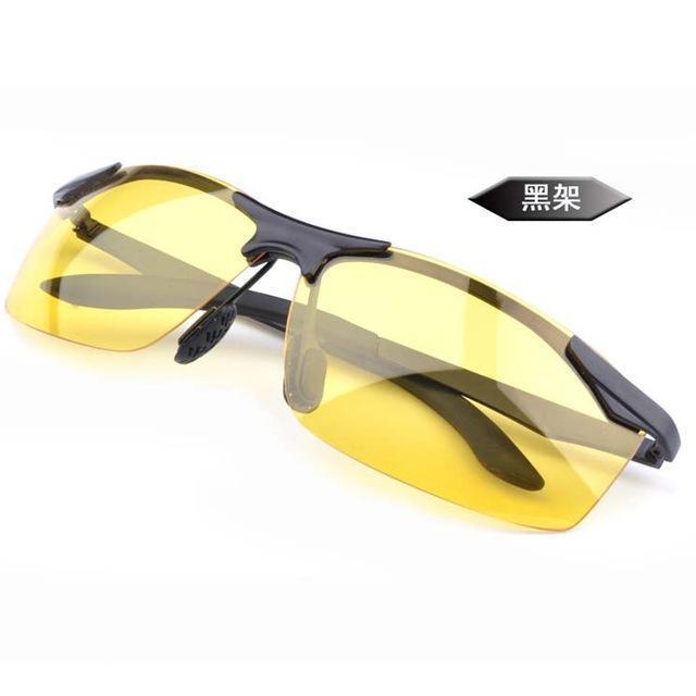 Polarized Sunglasses Night Vision Goggles Men'S Car Driving Glasses Anti-Glare-Polarized Sunglasses-Bargain Bait Box-black frame-Bargain Bait Box