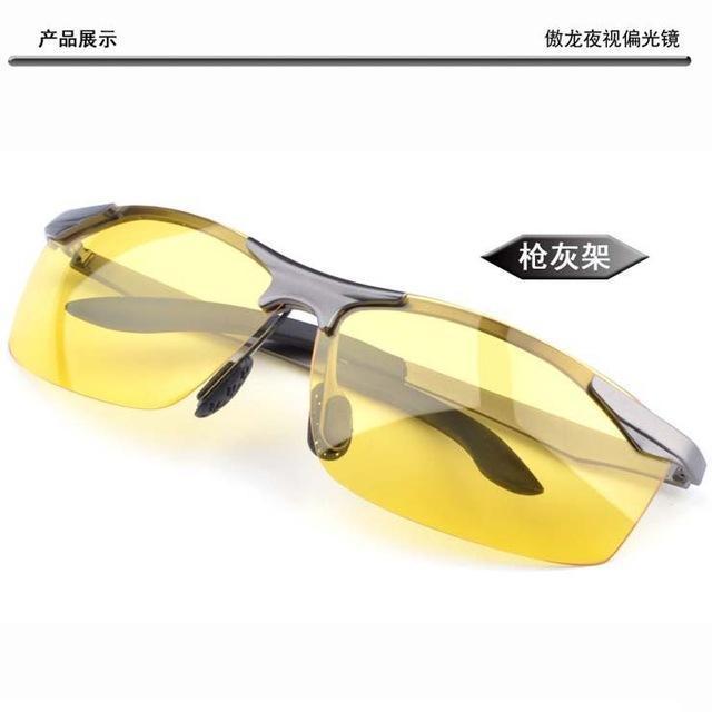 Polarized Sunglasses Night Vision Goggles Men'S Car Driving Glasses Anti-Glare-Polarized Sunglasses-Bargain Bait Box-grey frame-Bargain Bait Box