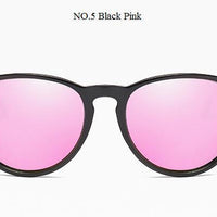 Polarized Sunglasses Women Pink Mirror Ladies Shades Vintage Sun Glasses-Sunglasses-hikulity 1st Store-HK0921 P black pink-Bargain Bait Box