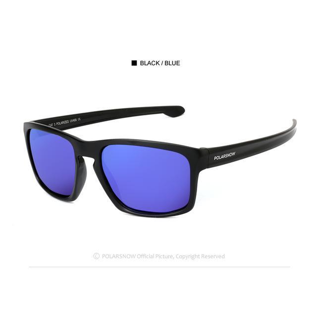 Polarsnow Sunglasses Men Polarized Driving Mirrors Coating Points Black Frame-Polarized Sunglasses-Bargain Bait Box-C3 Black l Blue-Bargain Bait Box