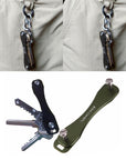 Portable Aluminum Alloy Keychain Flexible Key Holder Clip Edc Aluminum Hard-ZSL Outdoor Store-Red-Bargain Bait Box