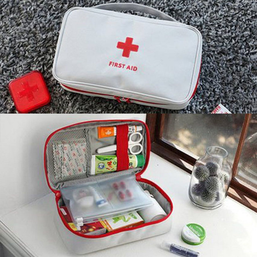 Portable Camping Equipment Firstaid Gear Tool Medicine Bag Household First Aid-Live Beautiful-grey-Bargain Bait Box