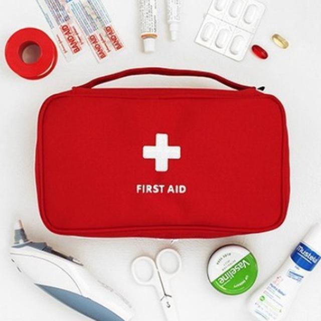 Portable Camping Equipment Firstaid Gear Tool Medicine Bag Household First Aid-Live Beautiful-red-Bargain Bait Box