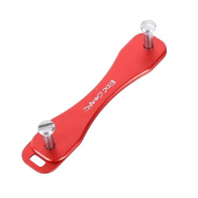 Portable Edc Gear Smart Sticks Pocket Folded Keychain Hard Oxide Key Holder Clip-Sport Unlimited-Red-Bargain Bait Box