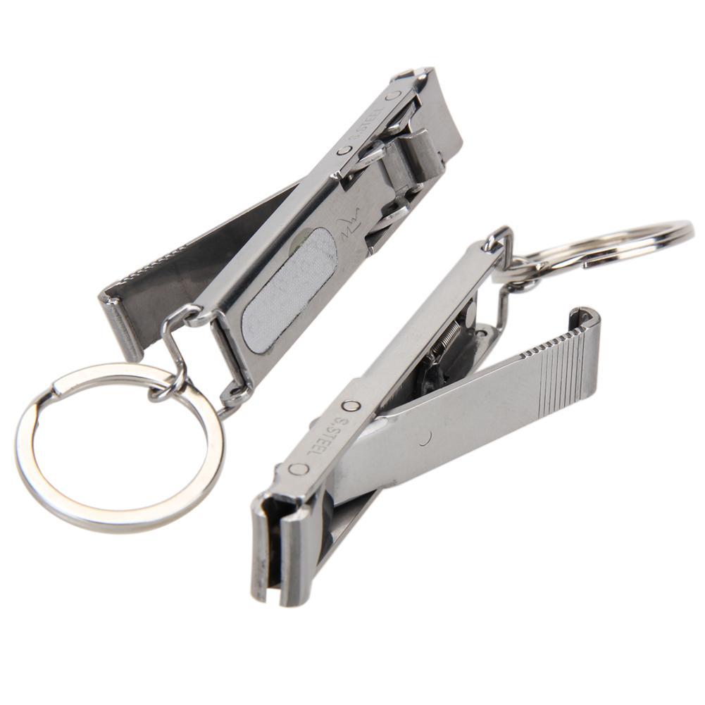 Portable Edc Keychain Tool Foldable Hand Toe Nail Clippers Cutter Stainless-Agreement-Bargain Bait Box