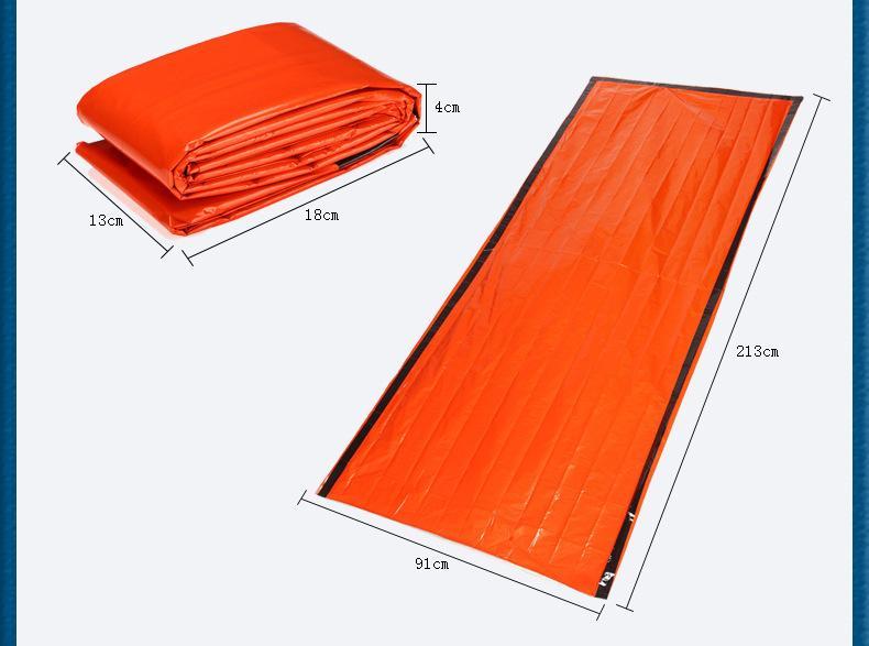 Portable Emergency Foil Reusable Waterproof Rescue Space Thermal Orange Bag-JK Outdoor-Bargain Bait Box
