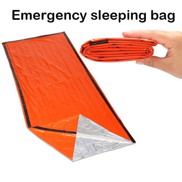 Portable Emergency Foil Reusable Waterproof Rescue Space Thermal Orange Bag-JK Outdoor-Bargain Bait Box
