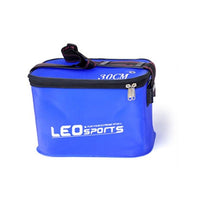 Portable Folding Bucket For Fish Handle Leak Proof Gear Tackle Bag-Fishing Bags-Fantabulous Store-Blue 30cm-Bargain Bait Box