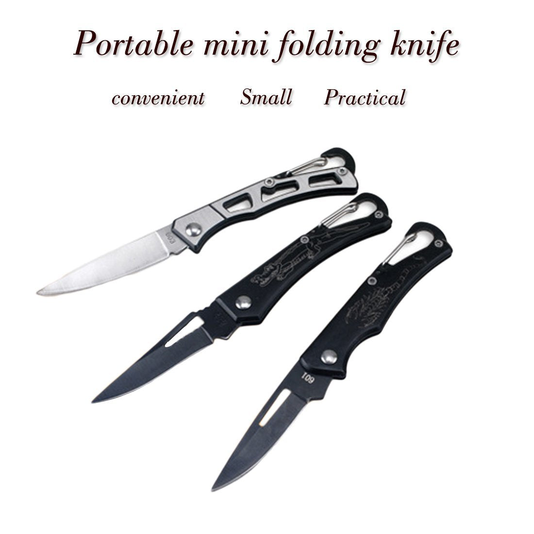 Portable Folding Knife Tactical Rescue Survival Hunting Stainless Handle Outdoor-LoveOutdoor Store-601 Scorpion-Bargain Bait Box
