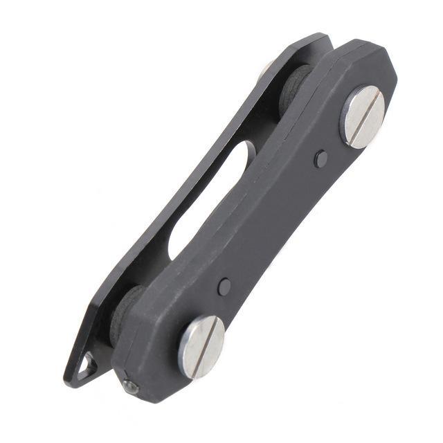 Portable Key Holder Organizer Clip Folder Led Keychain Ring Edc Pocket Tool-simitter01-Black-Bargain Bait Box