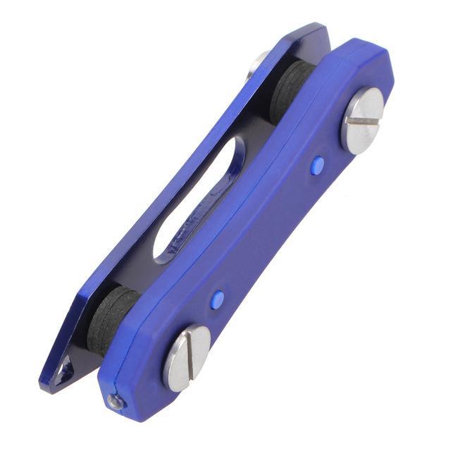 Portable Key Holder Organizer Clip Folder Led Keychain Ring Edc Pocket Tool-simitter01-Blue-Bargain Bait Box