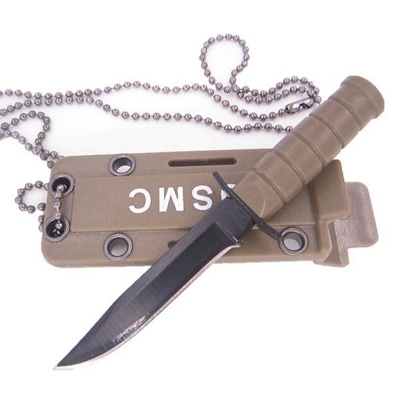 Portable Mini Necklace Blade Fruit Knife Camp Outdoor Hunt Survive Hike Edc-TripCompanion-Army Green Plain-Bargain Bait Box