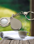 Portable Outdoor 8X Folding Key Ring Magnifier With Key Chain Daily Magnifying-Agreement-Bargain Bait Box