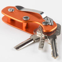 Portable Outdoor Aluminum Key Holder Organizer Clip Folder Keyring Case Edc Mini-Yue Che Store-Green-Bargain Bait Box