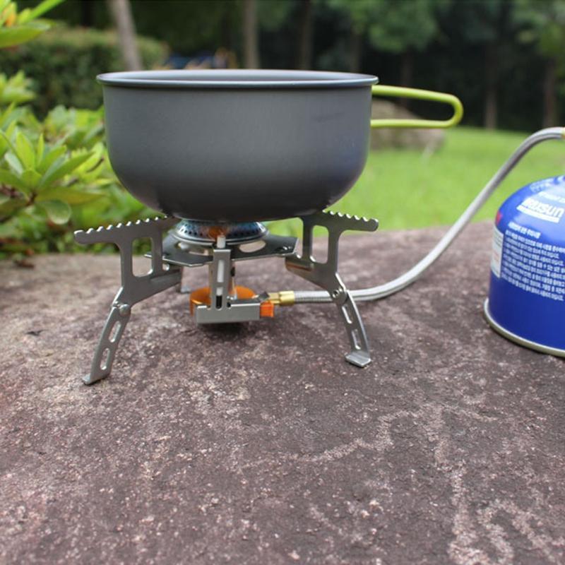 Portable Outdoor Folding Gas Stove Camping Equipment Hiking Picnic 3500W Igniter-Mount Hour Outdoor Co.,Ltd store-Bargain Bait Box