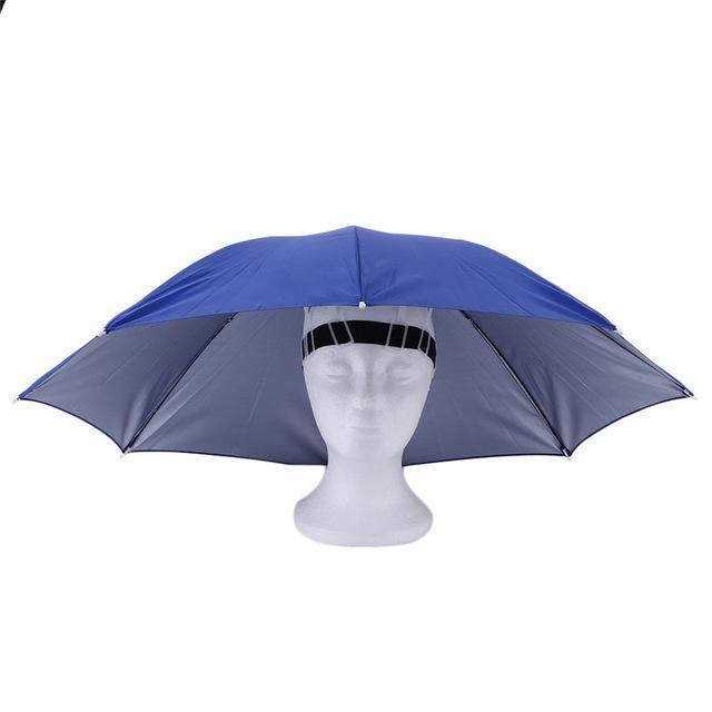 Portable Outdoor Sports 69Cm Umbrella Hat Cap Folding Women Men Umbrella Fishing-YKS sport Shop-3-Bargain Bait Box