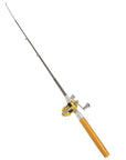 Portable Pocket Telescopic Mini Fishing Pole Aluminum Alloy Pen Shape-easygoing4-Yellow-Bargain Bait Box
