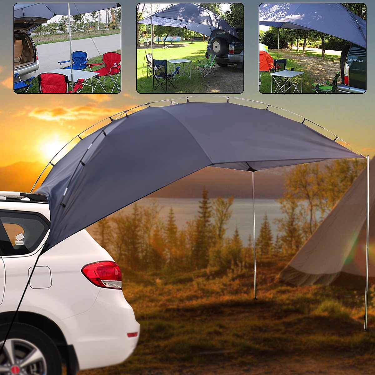 Portable Shelter Truck Car Tent Trailer Awning Rooftop Campers Outdoor Canopy-Tents-Cycling & Fishing Store-Bargain Bait Box
