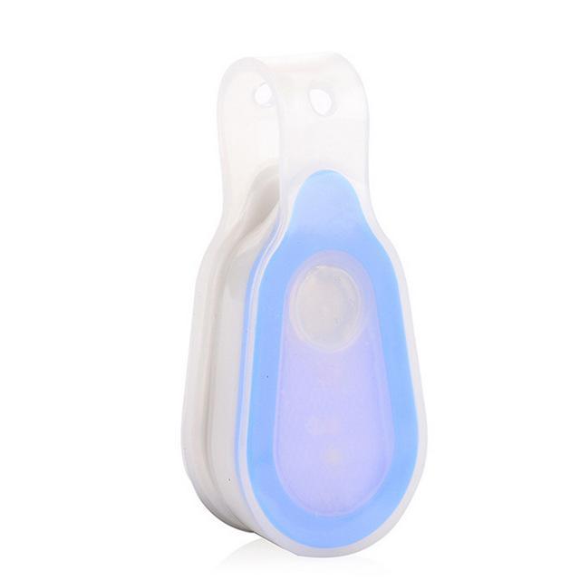 Portable Silicone Clip-On Led Lamp Safety Magnetic Collar Light Night Running-Live Beautiful-Blue-Bargain Bait Box