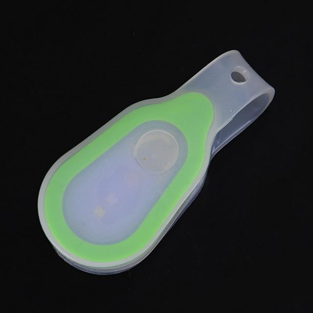 Portable Silicone Clip-On Led Lamp Safety Magnetic Collar Light Night Running-Live Beautiful-Green-Bargain Bait Box