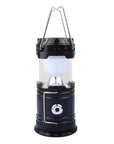 Portable Solar Rechargeable Led Camping Lantern Flashlight Ultra Bright-Under the Stars123-Black-Bargain Bait Box
