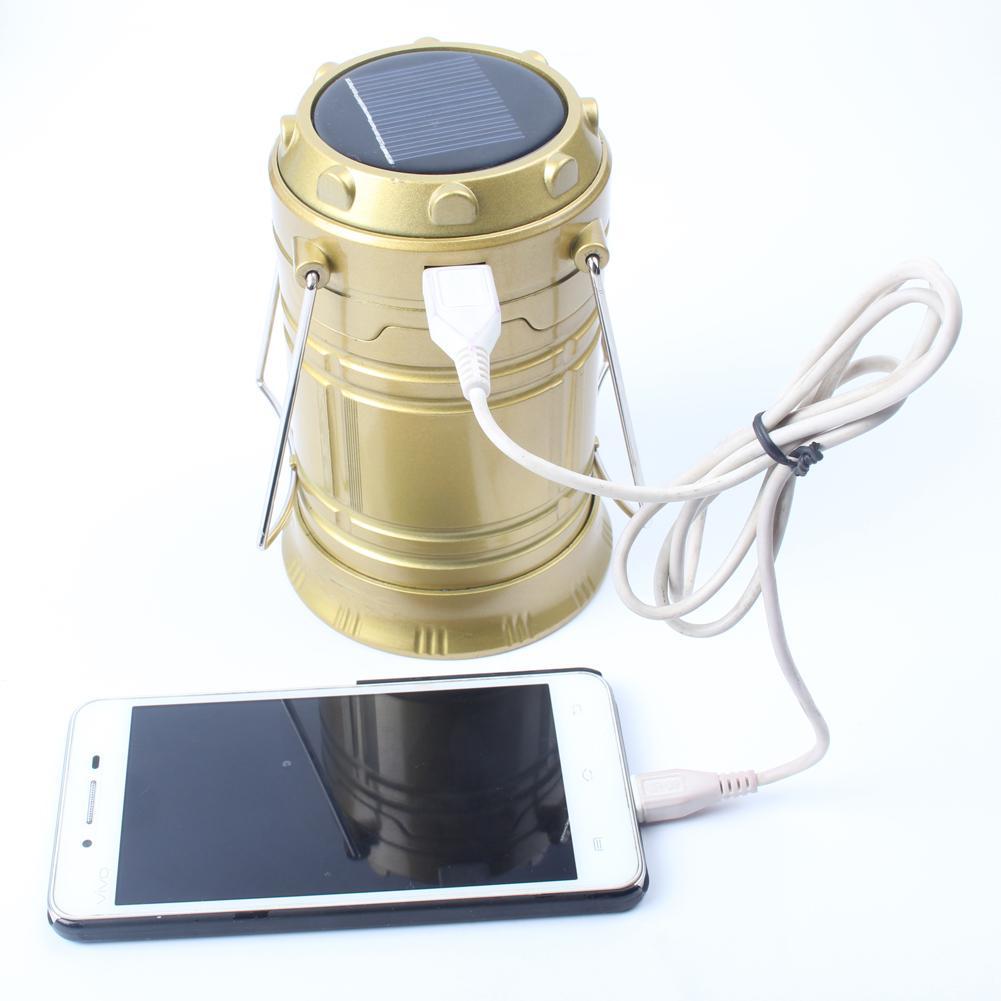 Portable Solar Rechargeable Led Camping Lantern Flashlight Ultra Bright-Under the Stars123-Blue-Bargain Bait Box