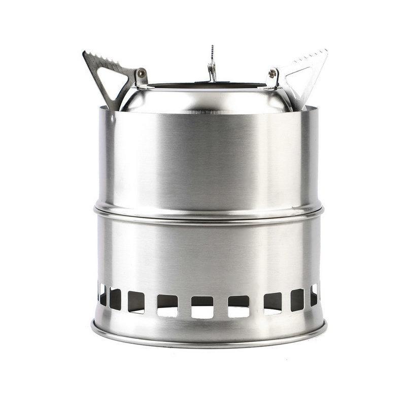 Portable Stainless Steel Camping Stove Outdoor Wood Stove Firewoods Furnace-YKS sport Shop-Bargain Bait Box