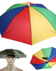 Portable Umbrella Hat Sun Shade 55Cm Waterproof Outdoor Pesca Hat Sports Caps-Agreement-01-Bargain Bait Box