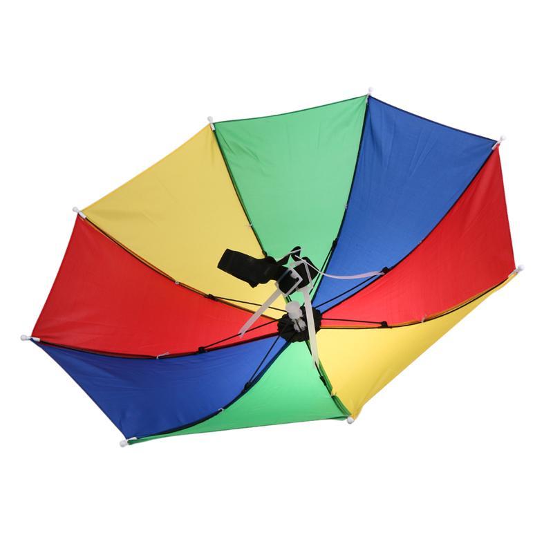 Portable Usefull Umbrella Hat Sun Shade Waterproof Outdoor Camping Hiking-Dreamland 123-A 55cm-Bargain Bait Box