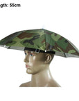 Portable Usefull Umbrella Hat Sun Shade Waterproof Outdoor Camping Hiking-Dreamland 123-B 55cm-Bargain Bait Box