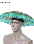 Portable Usefull Umbrella Hat Sun Shade Waterproof Outdoor Camping Hiking-Dreamland 123-C 55cm-Bargain Bait Box