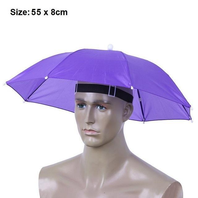 Portable Usefull Umbrella Hat Sun Shade Waterproof Outdoor Camping Hiking-Dreamland 123-E 55cm-Bargain Bait Box