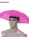 Portable Usefull Umbrella Hat Sun Shade Waterproof Outdoor Camping Hiking-Dreamland 123-G 55cm-Bargain Bait Box