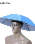 Portable Usefull Umbrella Hat Sun Shade Waterproof Outdoor Camping Hiking-Dreamland 123-I 65cm-Bargain Bait Box